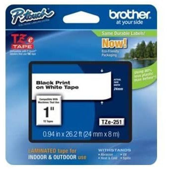 1 inch Ptouch TZ Tape